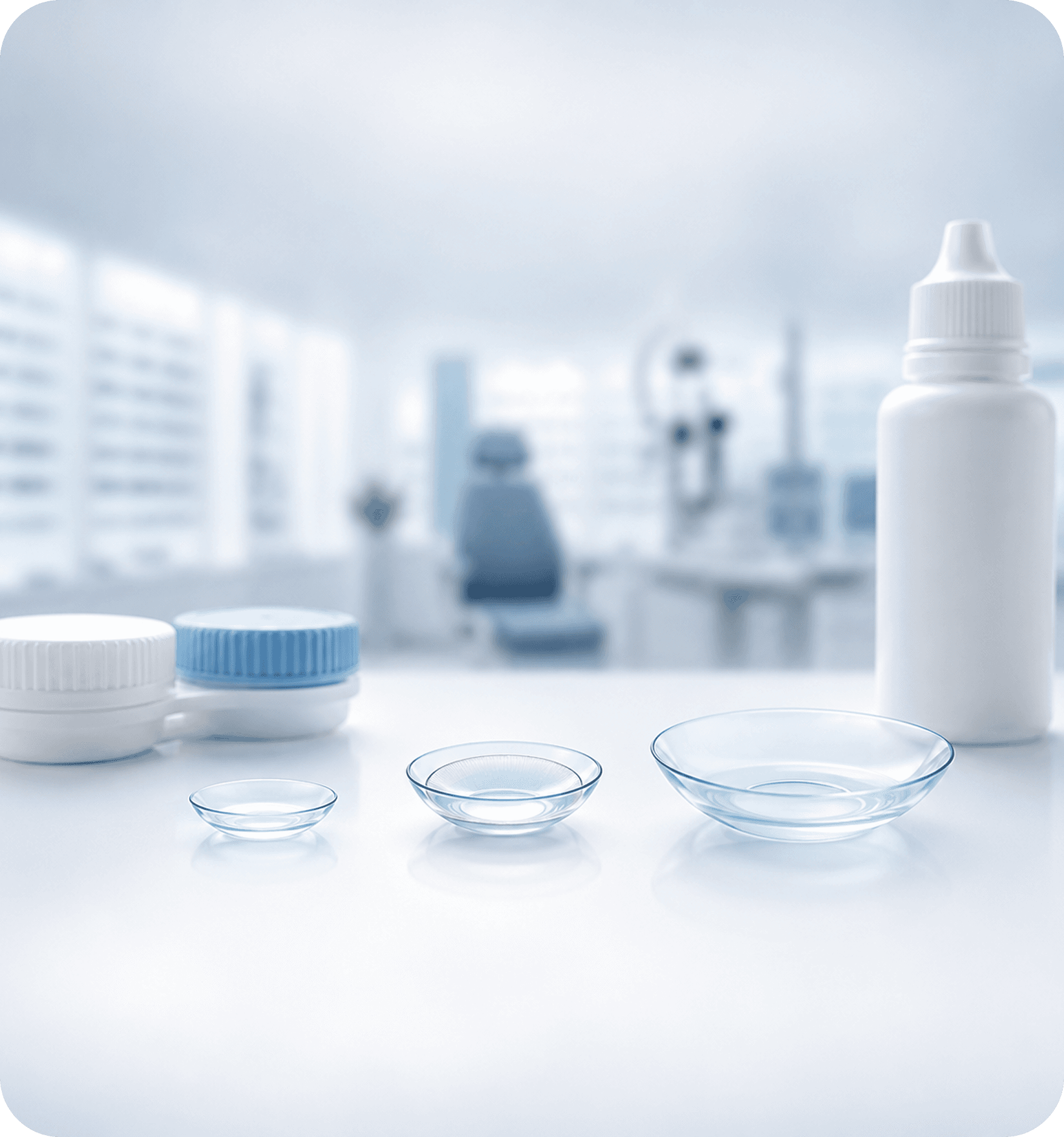 RGP hybrid and scleral lenses for keratoconus